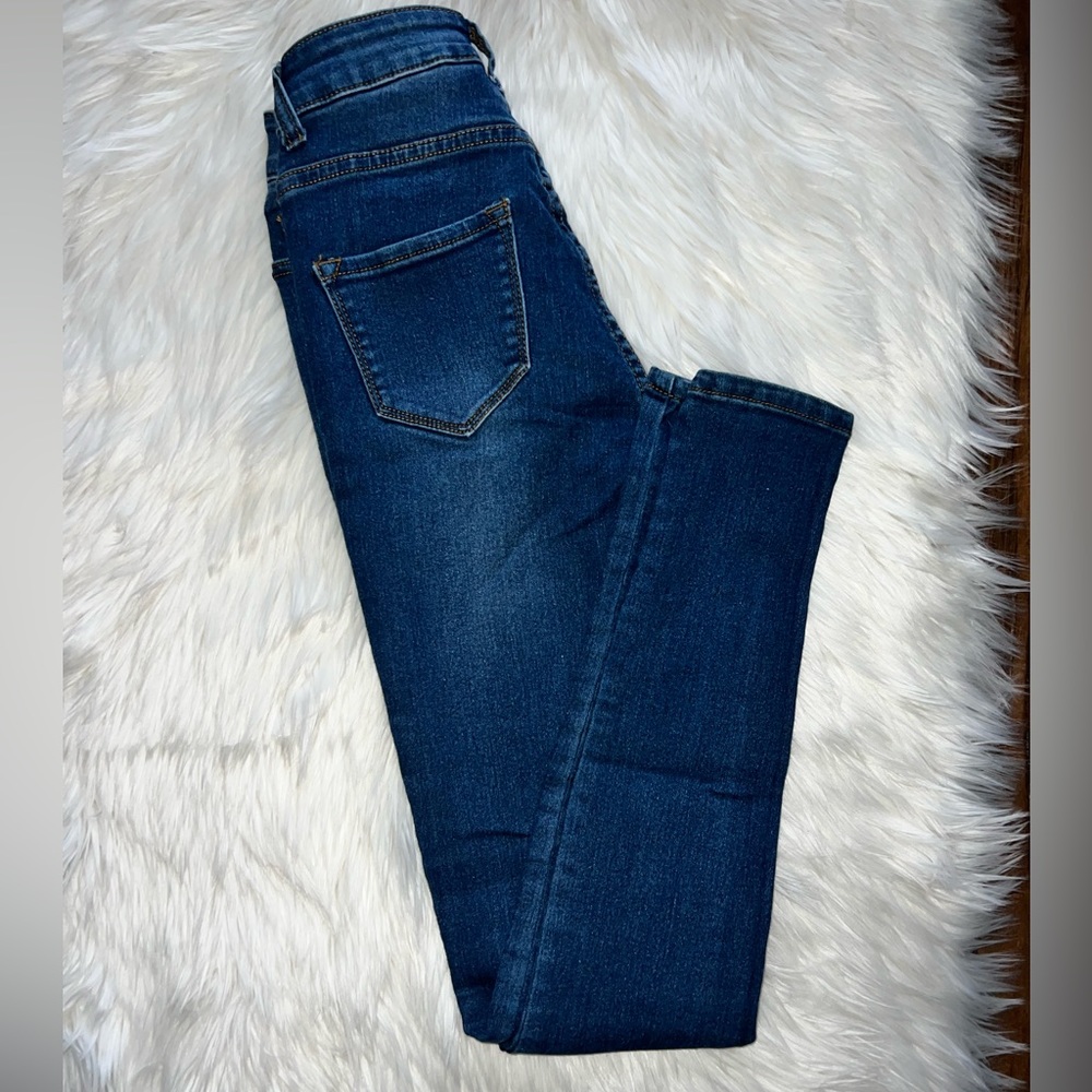 Bob Jeans Junior size 1/2 Denim Skinny Stretch Dark Wash